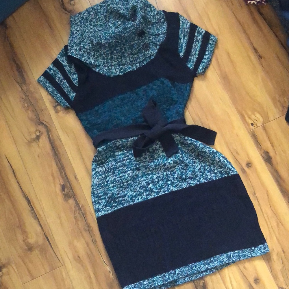 Blue Sweater Dress